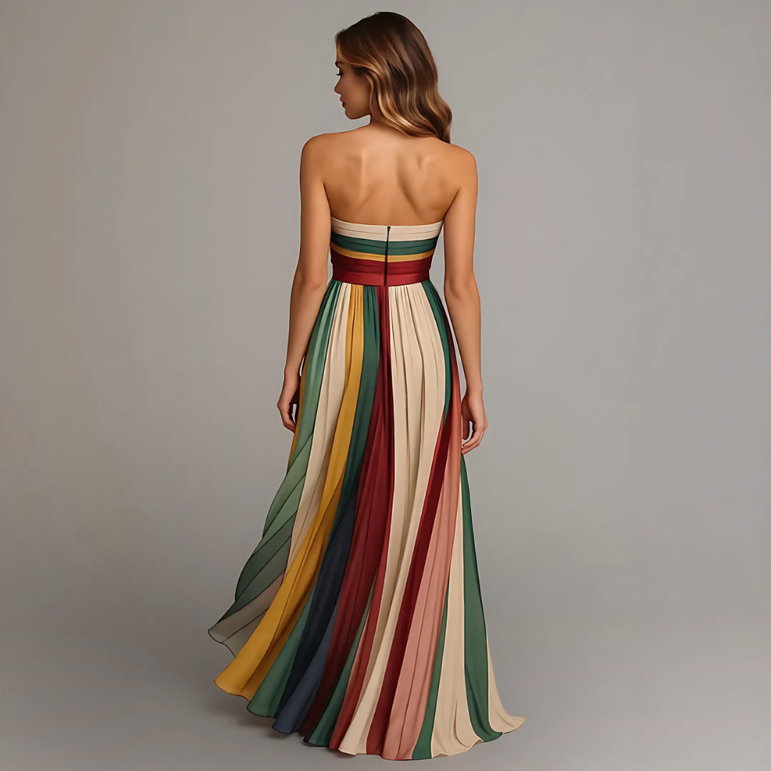 Isadora™ | Colorful Sleeveless Maxi Dress