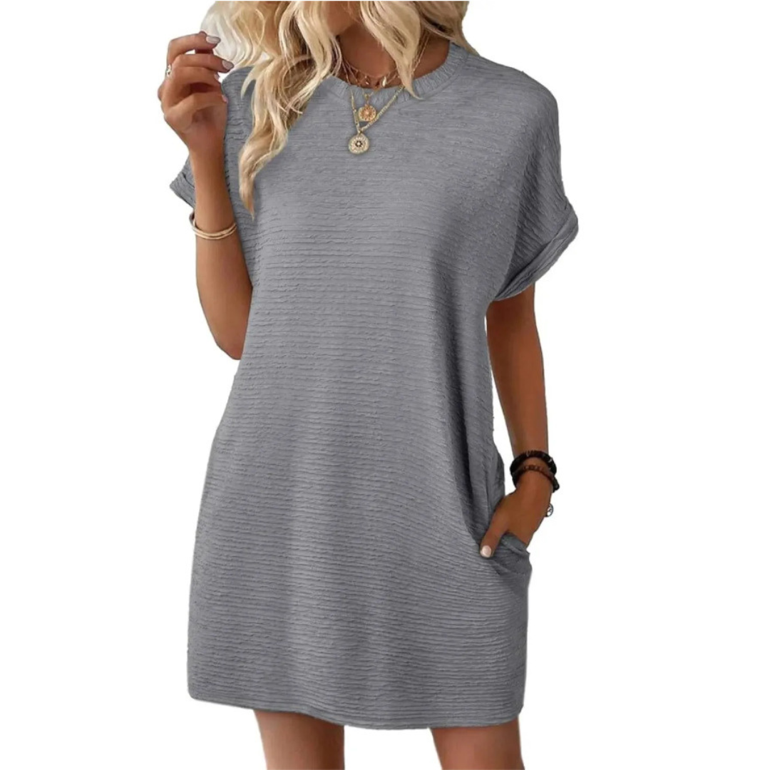 Iris™ – Casual Round Neck Summer Dress