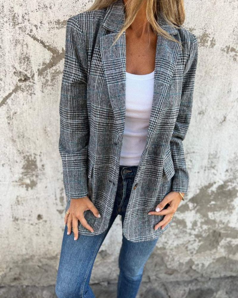 Phoenix | Classic Checkered Blazer