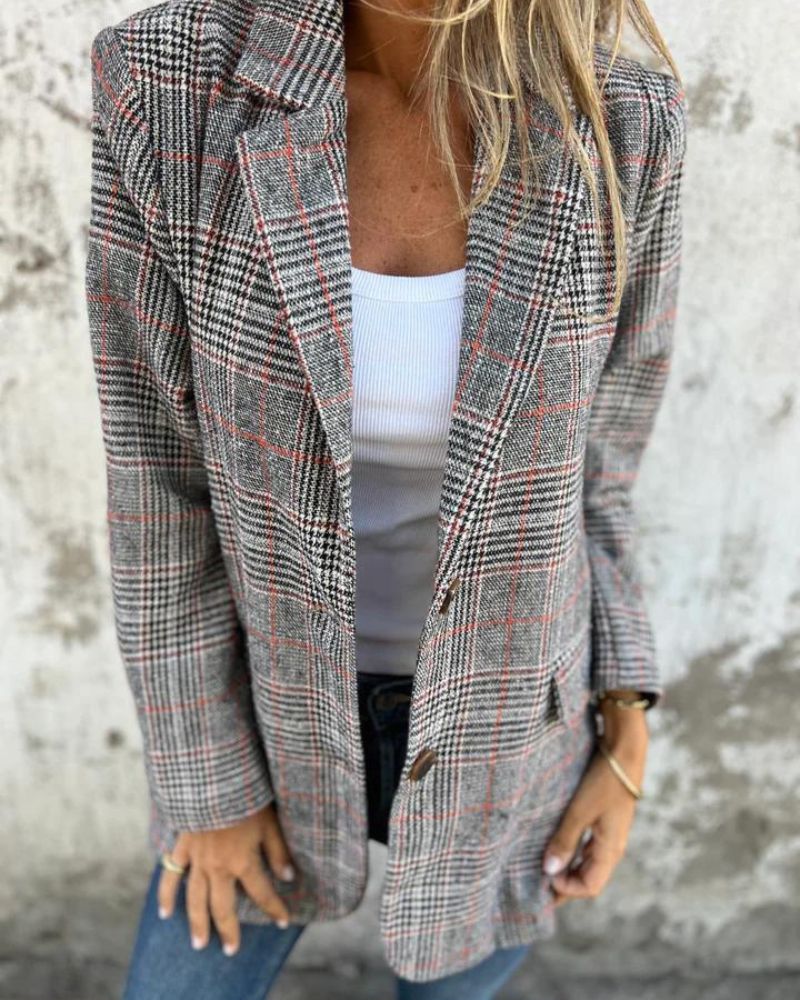 Phoenix | Classic Checkered Blazer