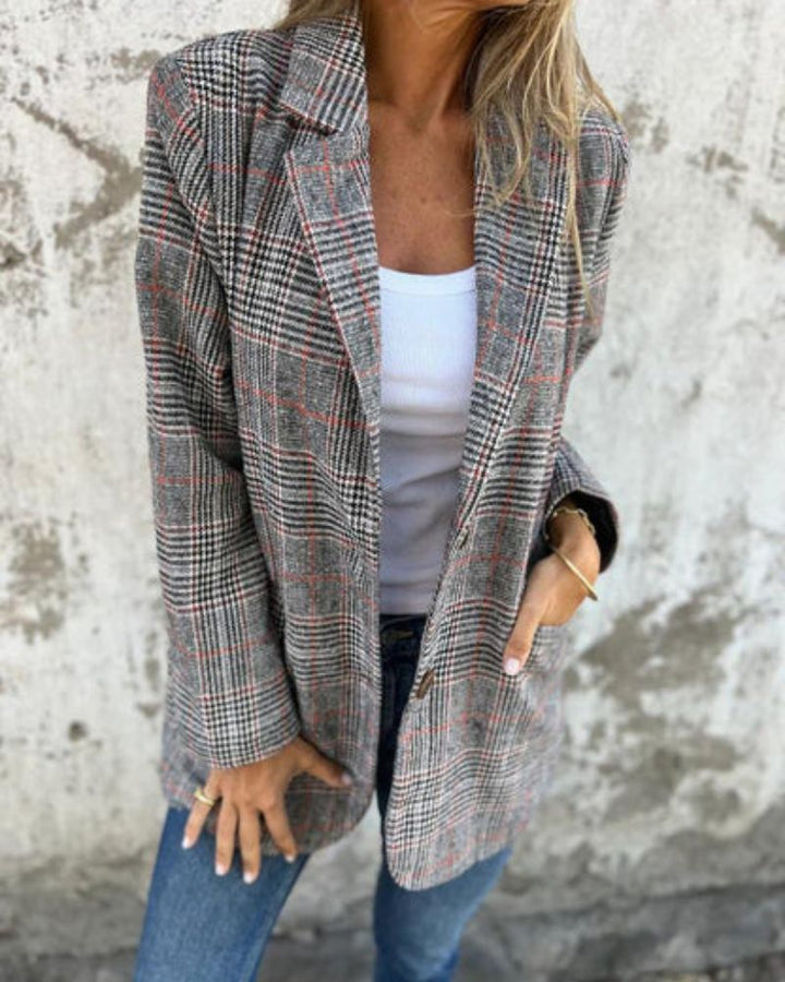 Phoenix | Classic Checkered Blazer