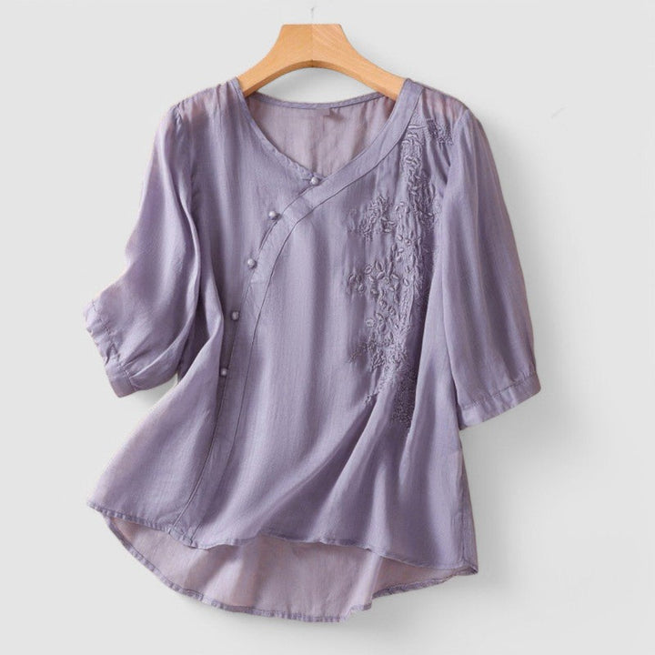 Clarissa™ | Button Tunic Blouse