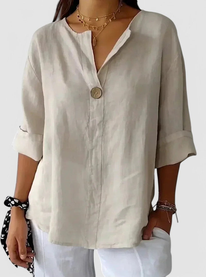 Kateri™ | Casual V-Neck Blouse