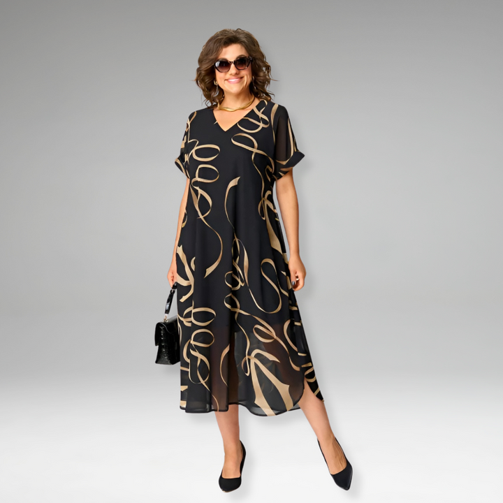 Thalina™ | Lightweight Dress with Graphic Print