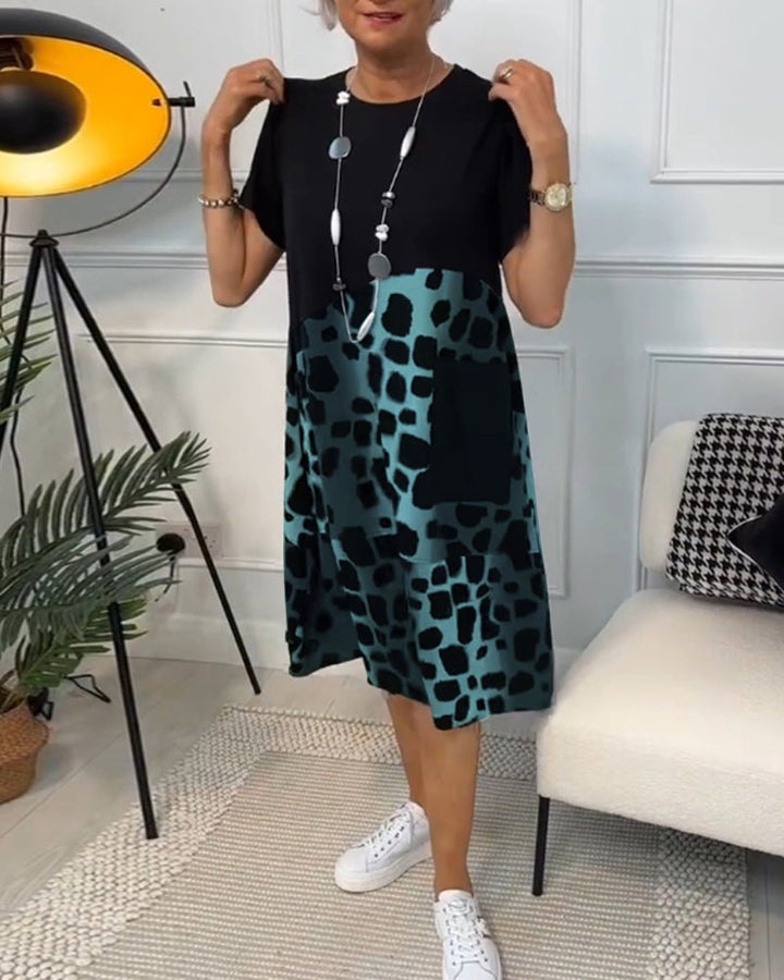 Celyse | Modern Leopard Print Dress