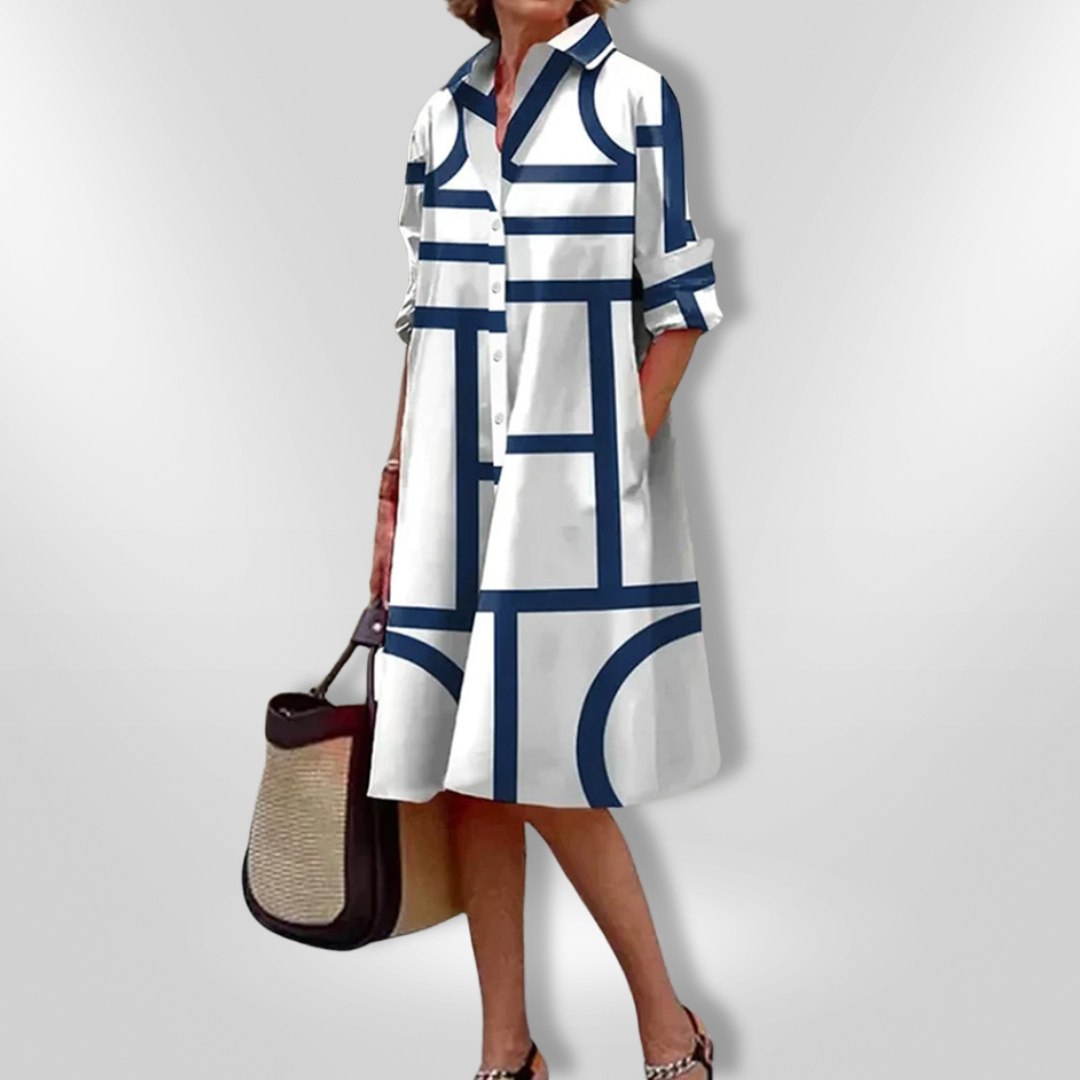 Florence™ - Chic Button-Up Dress