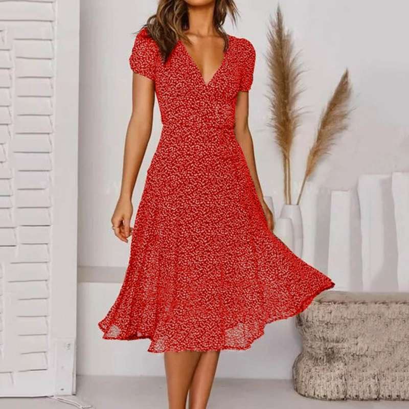 Lucia™ | V-Neck Summer Dress