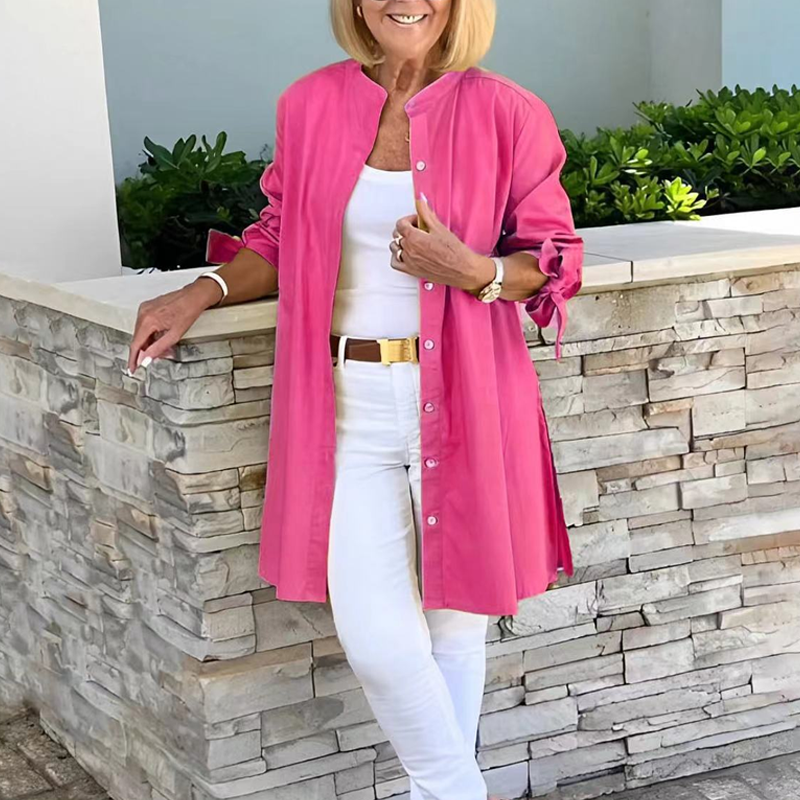 Allyce™ | Elegant Flowing Button-Up Jacket