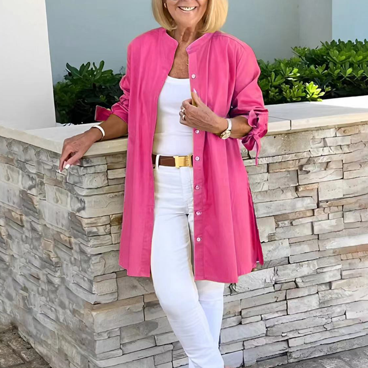 Allyce™ | Elegant Flowing Button-Up Jacket