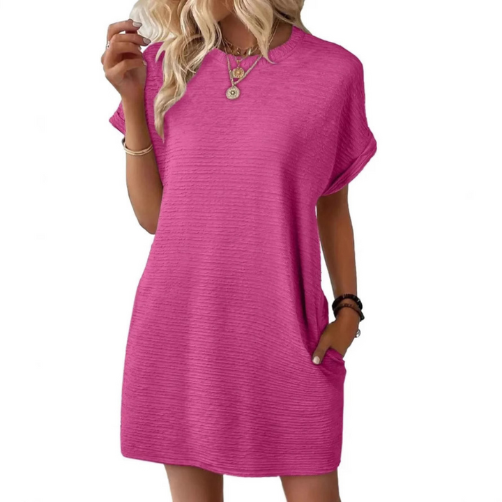 Iris™ – Casual Round Neck Summer Dress