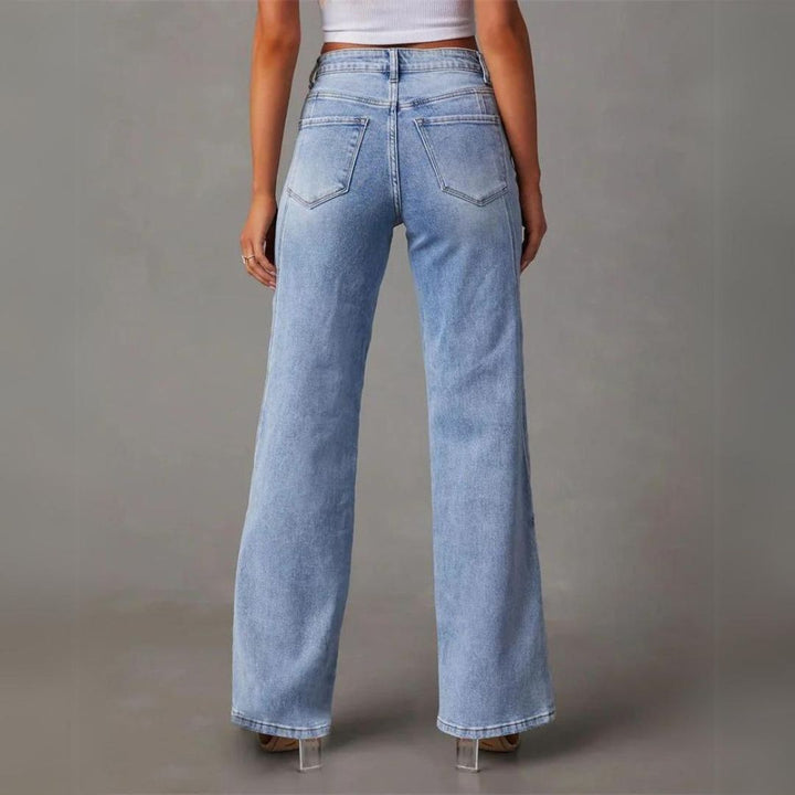 Delilah™ Wide-Leg Patchwork Jeans