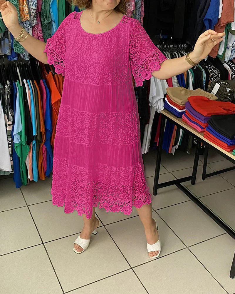 Elena | Timeless Lace Midi Dress