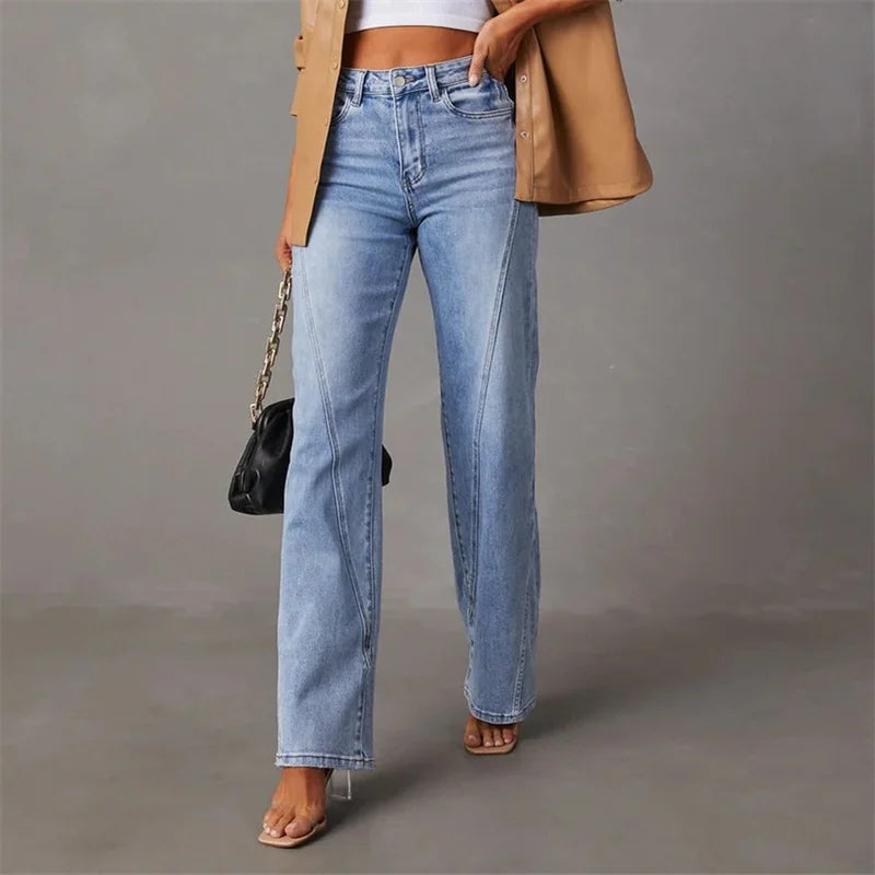 Delilah™ Wide-Leg Patchwork Jeans
