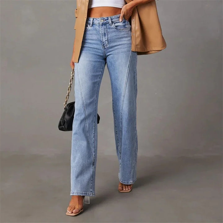 Delilah™ Wide-Leg Patchwork Jeans
