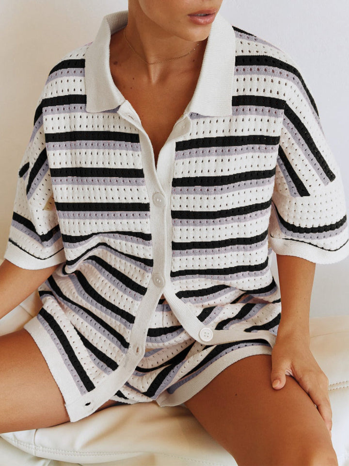 Valerie | Striped Knit Summer Set