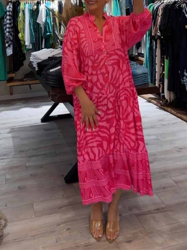 Amara | Effortless V-Neck Midi Dress