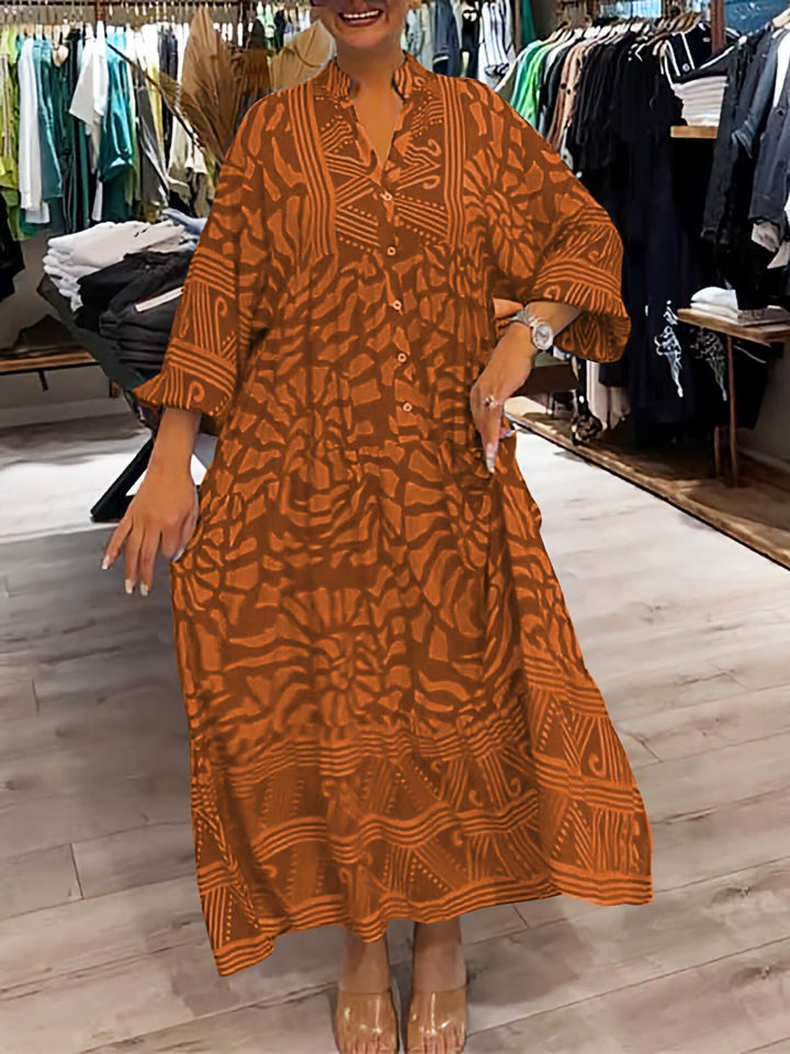 Amara | Effortless V-Neck Midi Dress