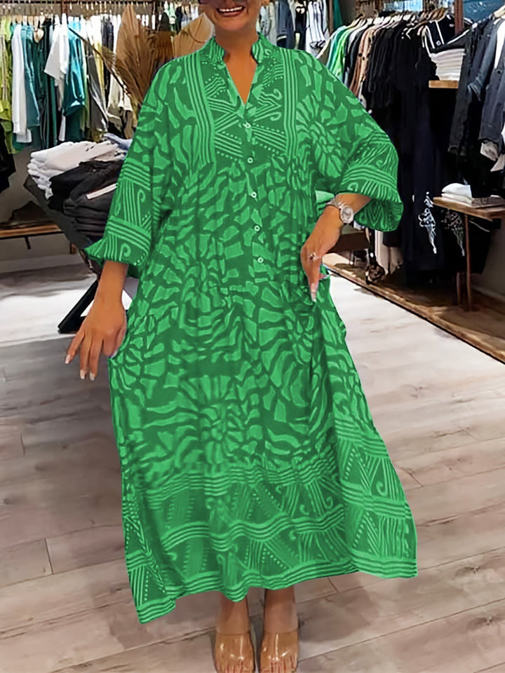 Amara | Effortless V-Neck Midi Dress