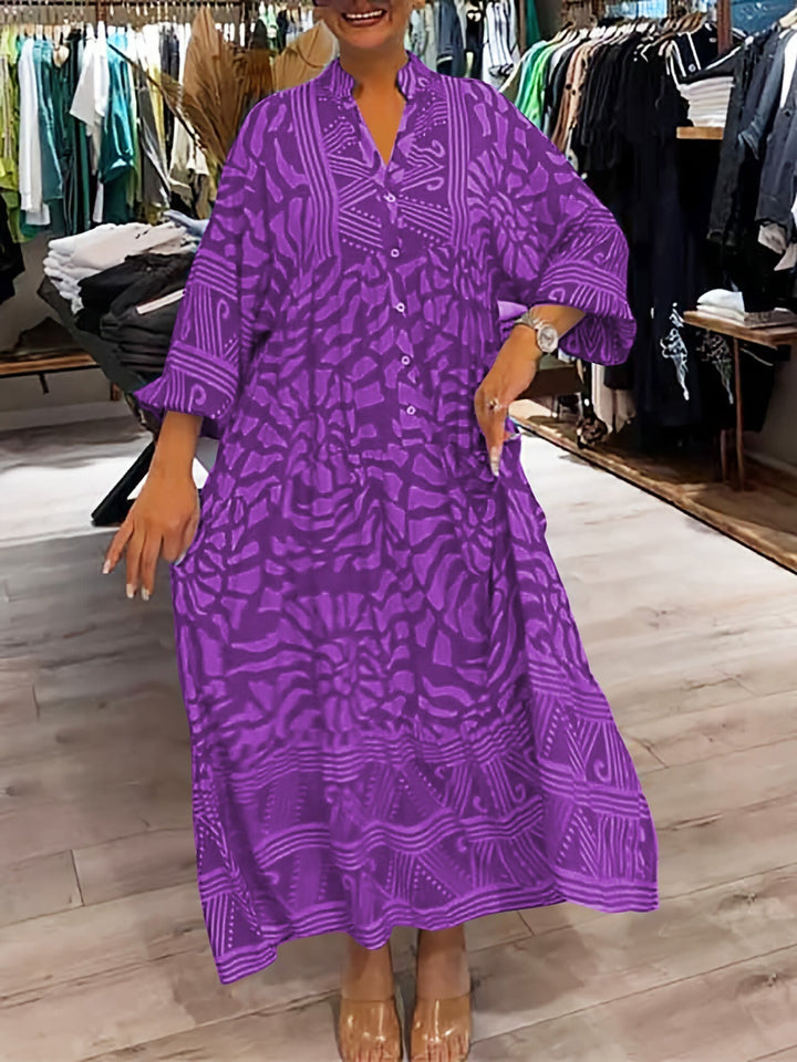 Amara | Effortless V-Neck Midi Dress