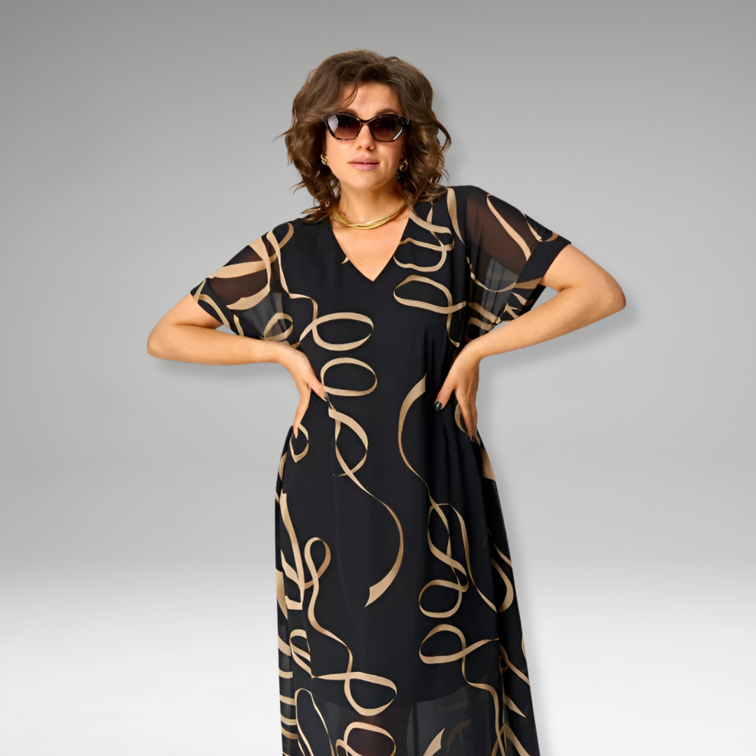 Thalina™ | Lightweight Dress with Graphic Print