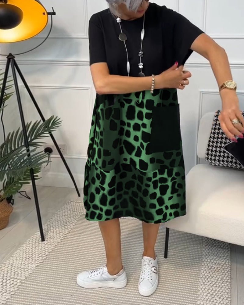 Celyse | Modern Leopard Print Dress