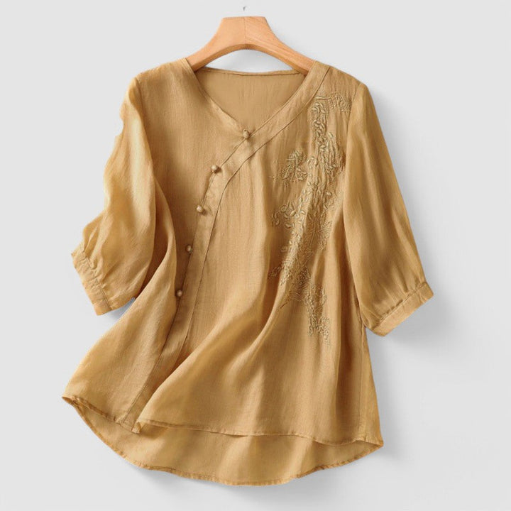 Clarissa™ | Button Tunic Blouse
