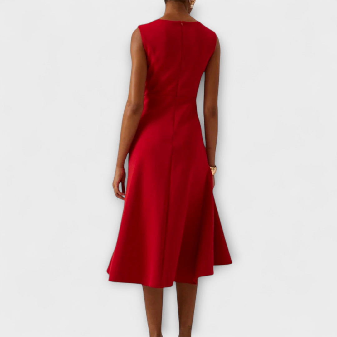 Lena™ | Asymmetrical Midi Dress