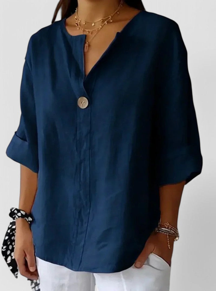 Kateri™ | Casual V-Neck Blouse