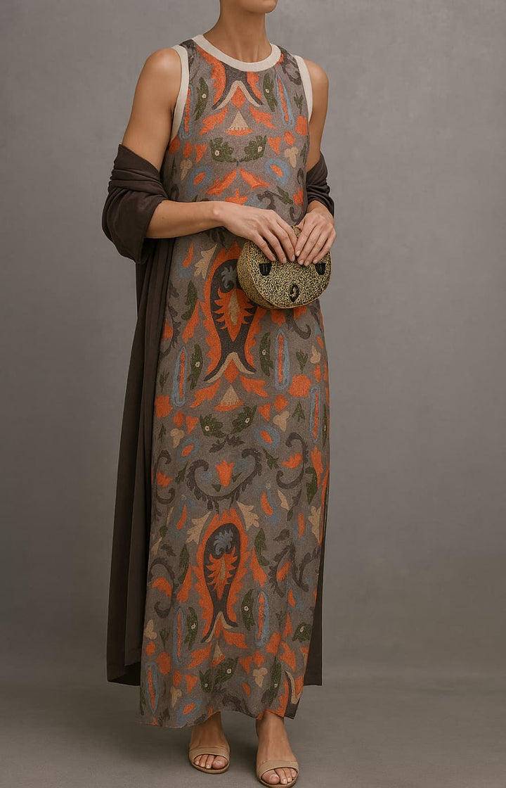 Evelina™ | Elegant Evening Dress with Matching Stole