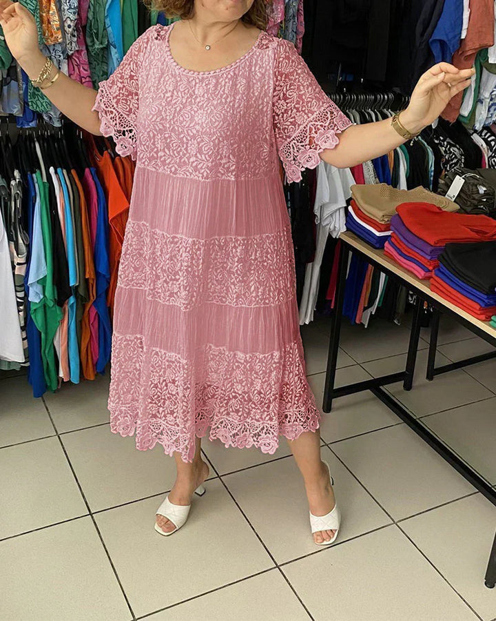 Elena | Timeless Lace Midi Dress