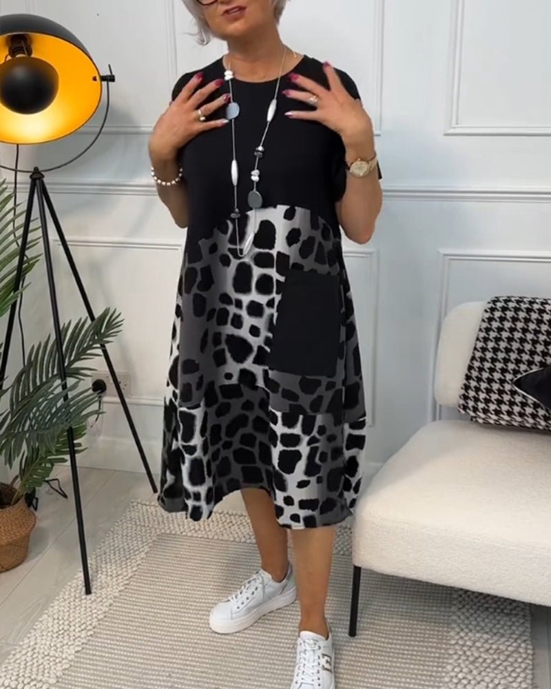 Celyse | Modern Leopard Print Dress
