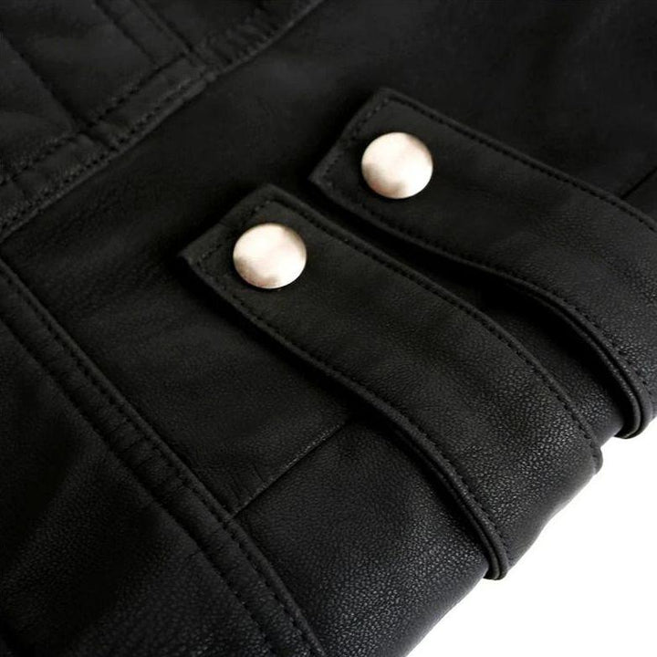 Ashton™ | Stylish Racer Leather Jacket