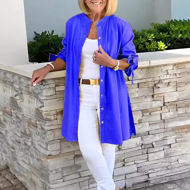 Allyce™ | Elegant Flowing Button-Up Jacket