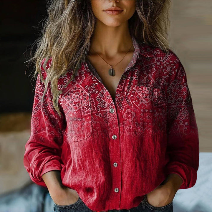 Valerie | Printed Vintage Blouse
