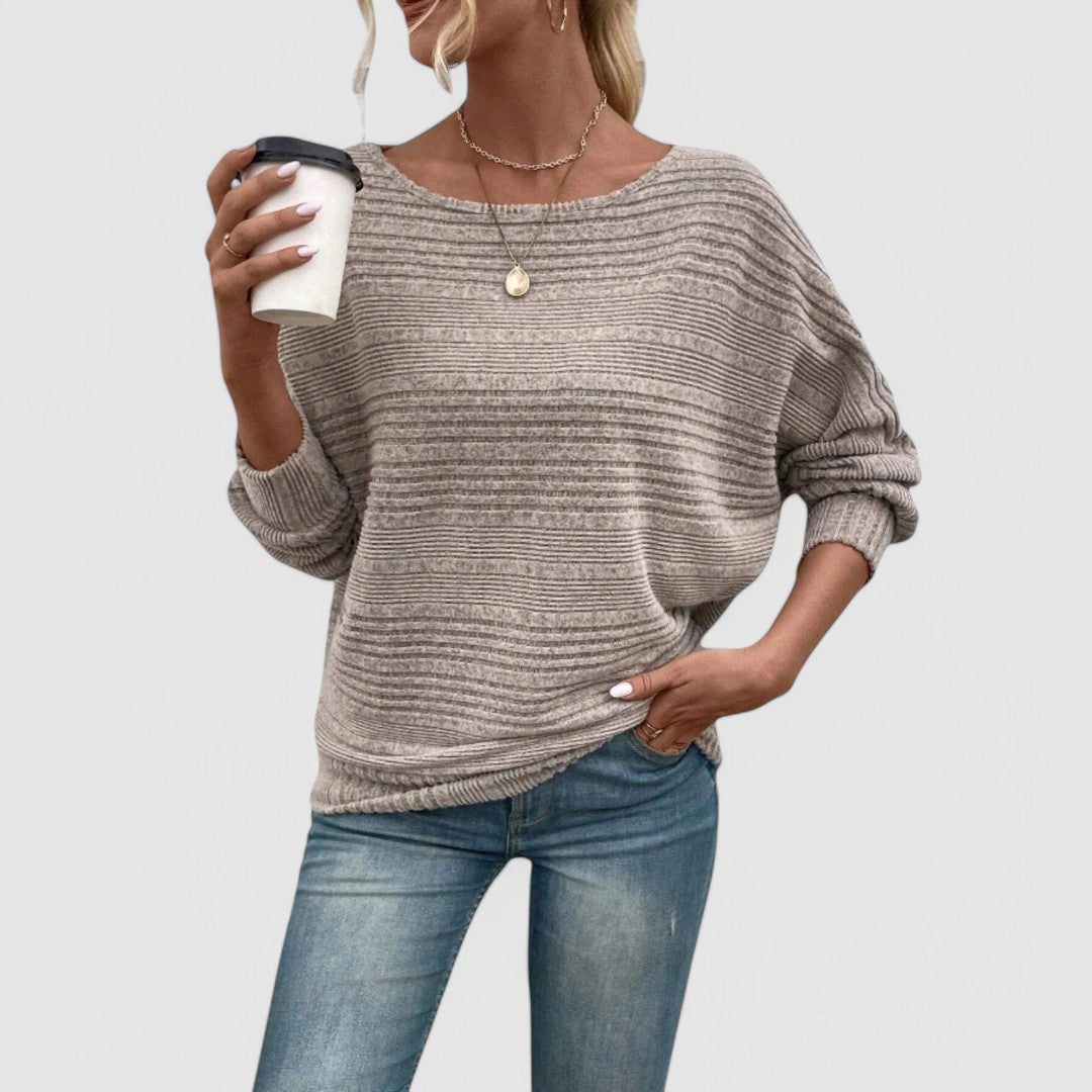 Raphaelle | Refined Piped Knit Sweater