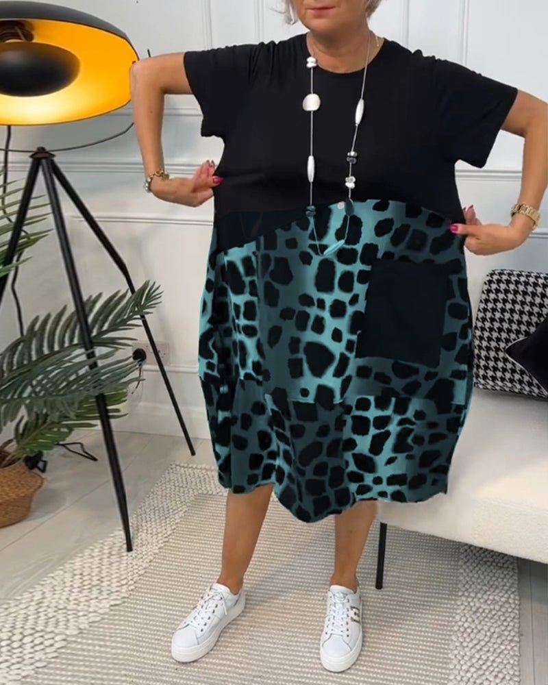 Celyse | Modern Leopard Print Dress