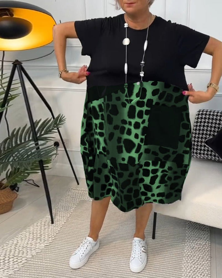 Celyse | Modern Leopard Print Dress