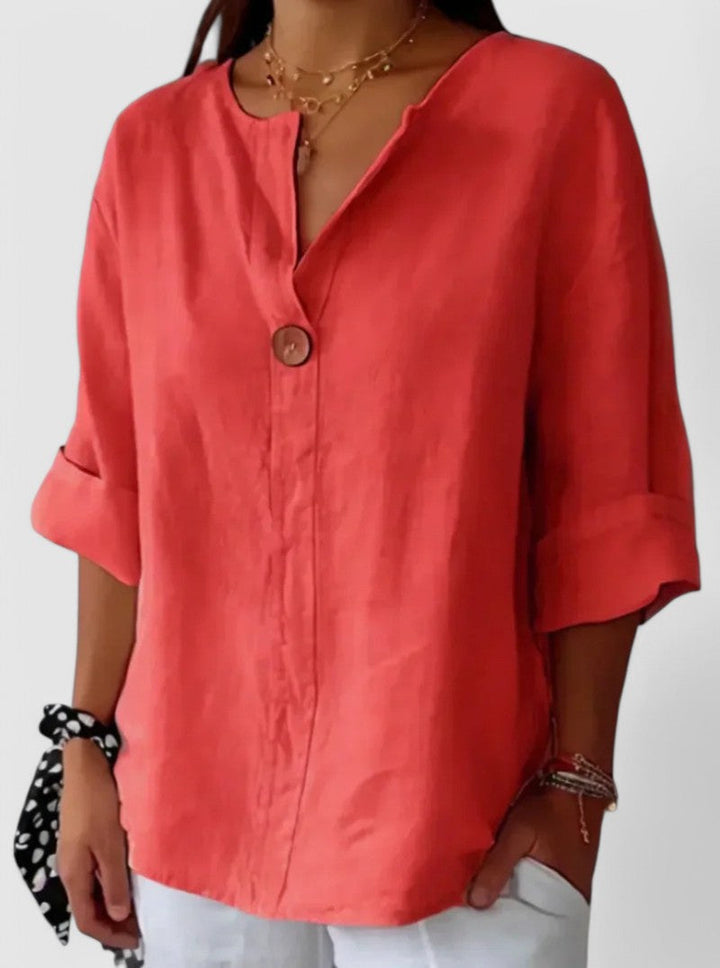 Kateri™ | Casual V-Neck Blouse