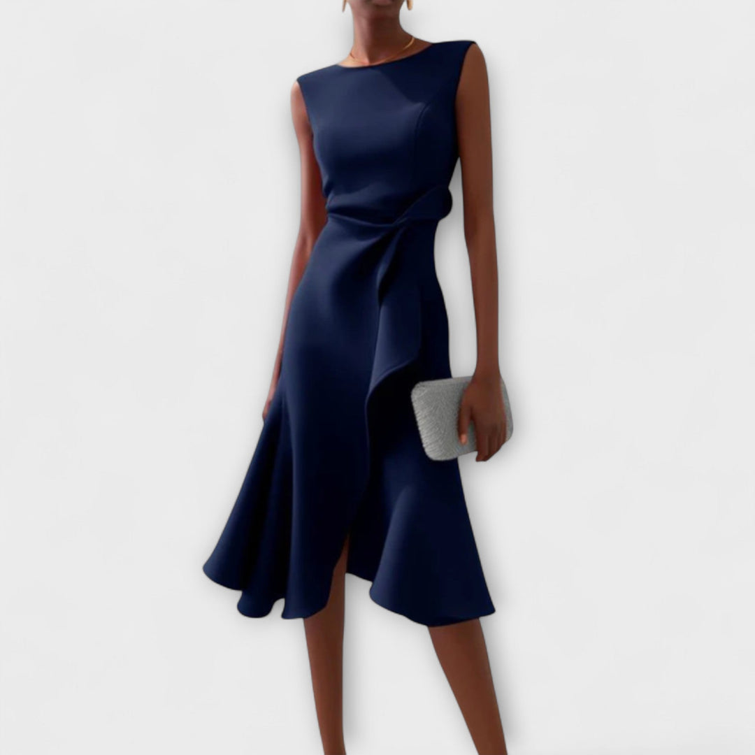 Lena™ | Asymmetrical Midi Dress