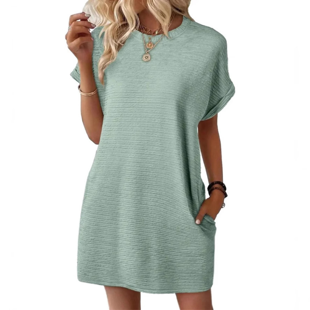 Iris™ – Casual Round Neck Summer Dress