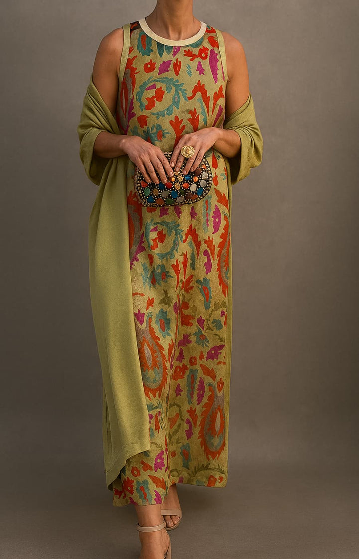 Evelina™ | Elegant Evening Dress with Matching Stole