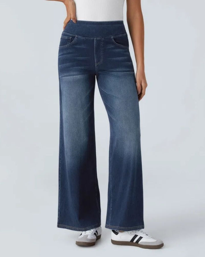 Nova | High-Waisted Wide Leg Jeans