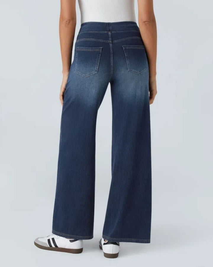 Nova | High-Waisted Wide Leg Jeans
