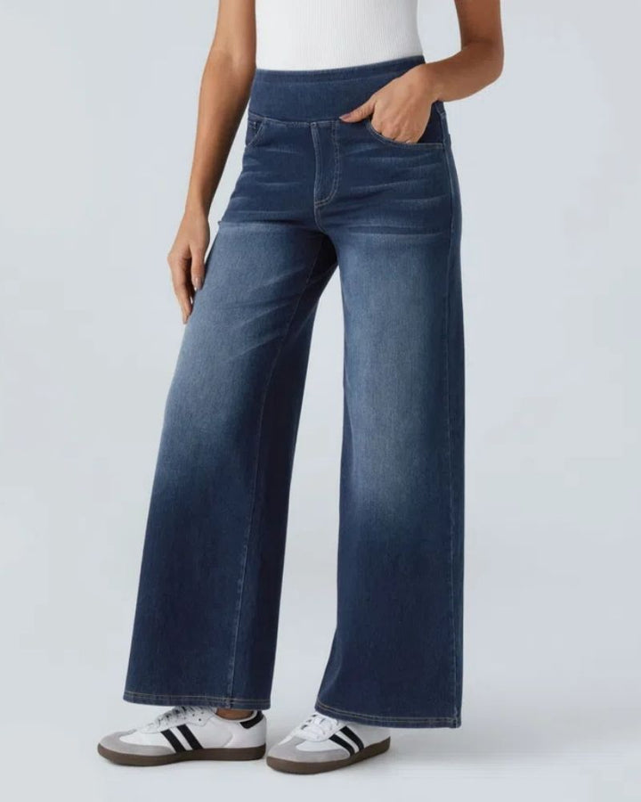 Nova | High-Waisted Wide Leg Jeans