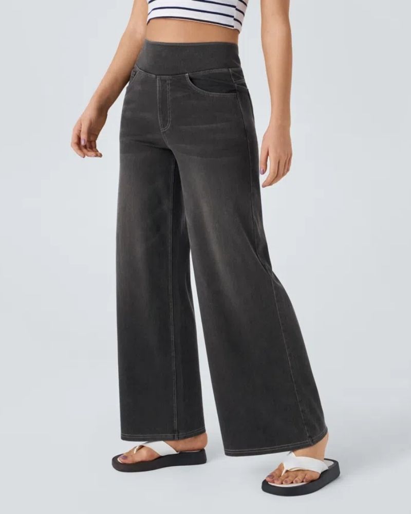 Nova | High-Waisted Wide Leg Jeans