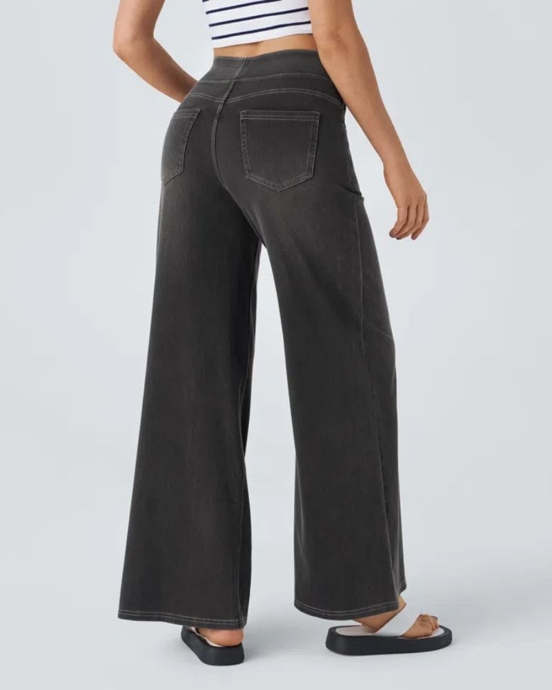 Nova | High-Waisted Wide Leg Jeans