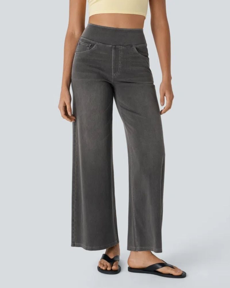 Nova | High-Waisted Wide Leg Jeans