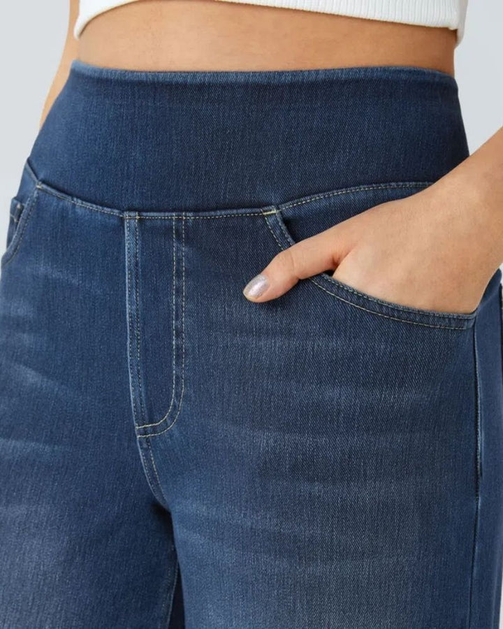 Nova | High-Waisted Wide Leg Jeans