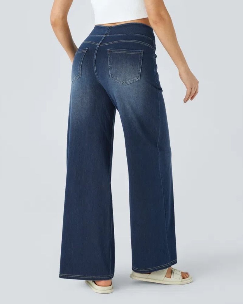 Nova | High-Waisted Wide Leg Jeans