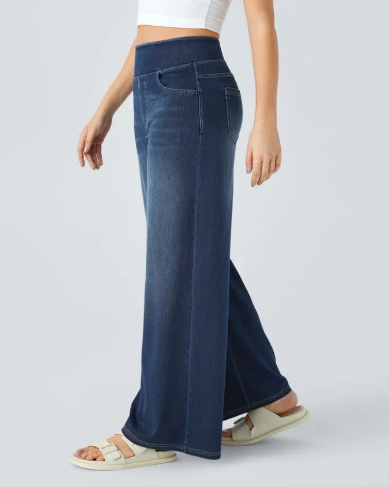 Nova | High-Waisted Wide Leg Jeans